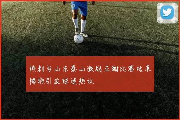 热刺与山东泰山激战正酣比赛结果揭晓引发球迷热议