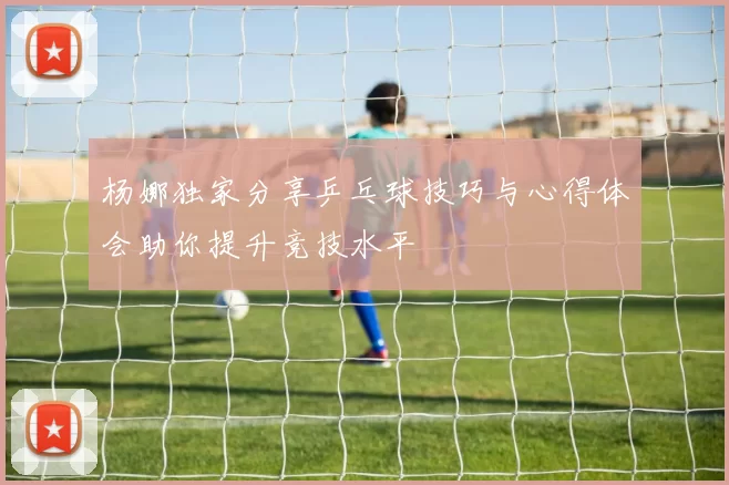 杨娜独家分享乒乓球技巧与心得体会助你提升竞技水平